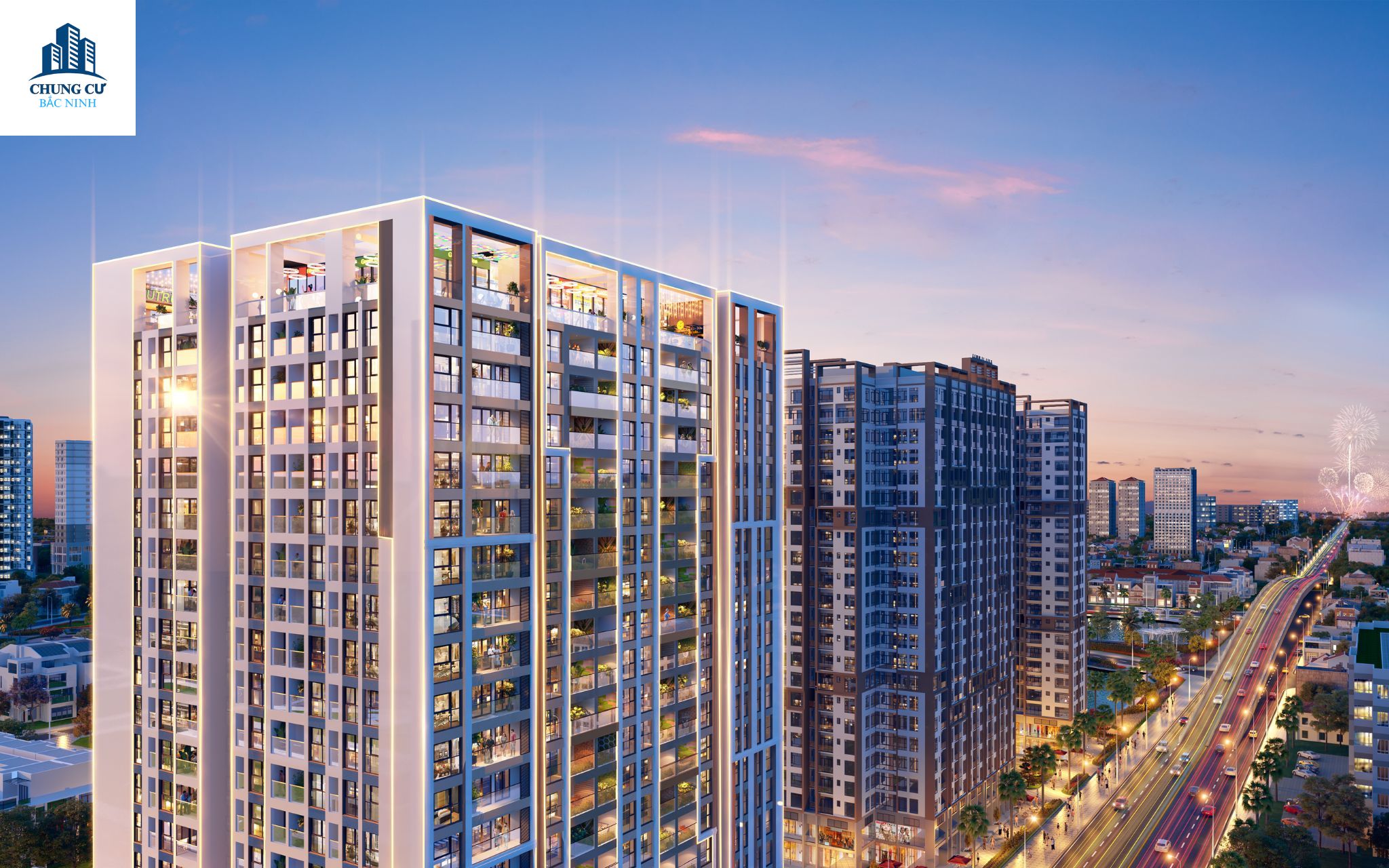 Phối cảnh chung cư Lotus 1 Bắc Giang