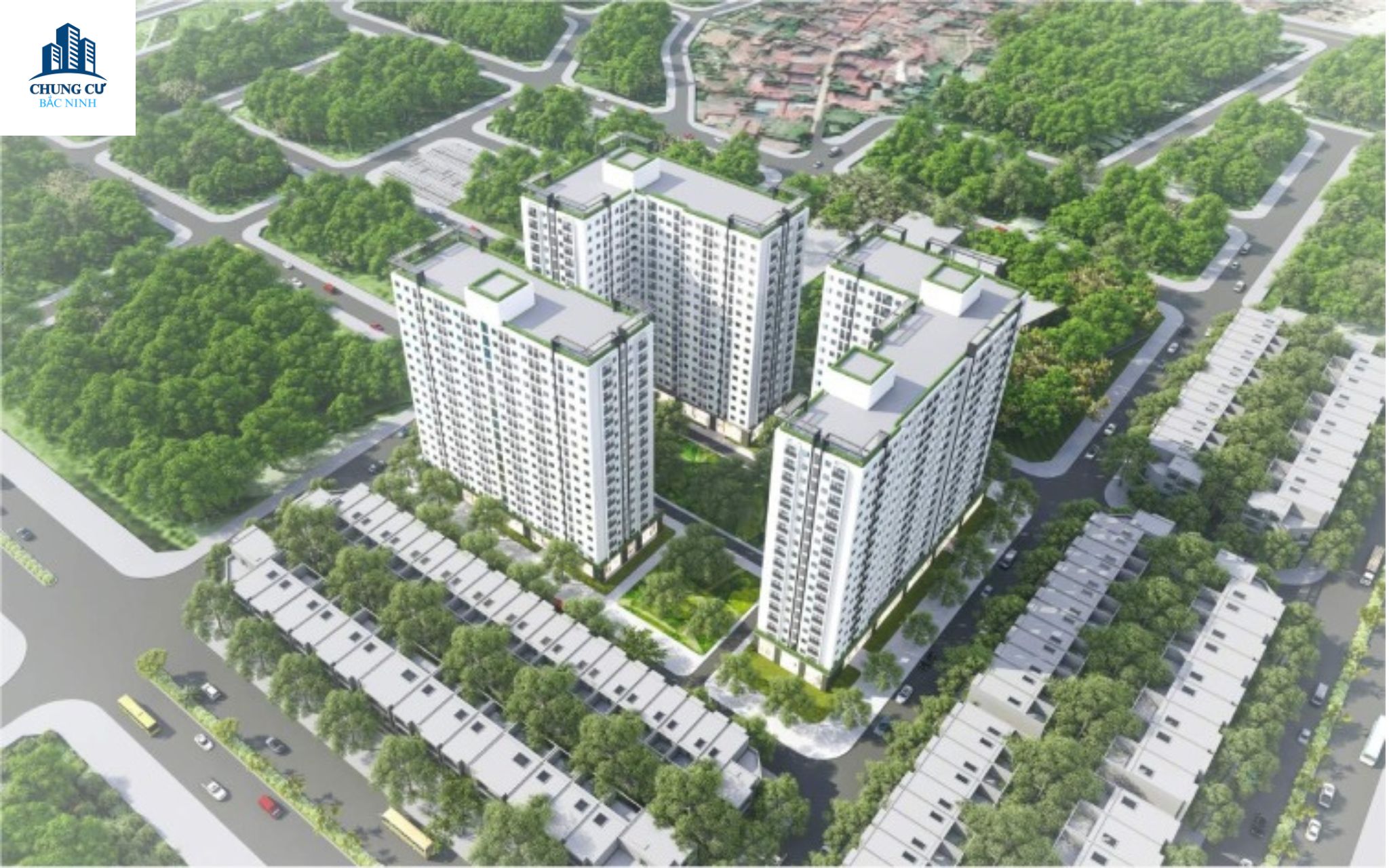 Phối cảnh NOXH Ecohome Bắc Giang