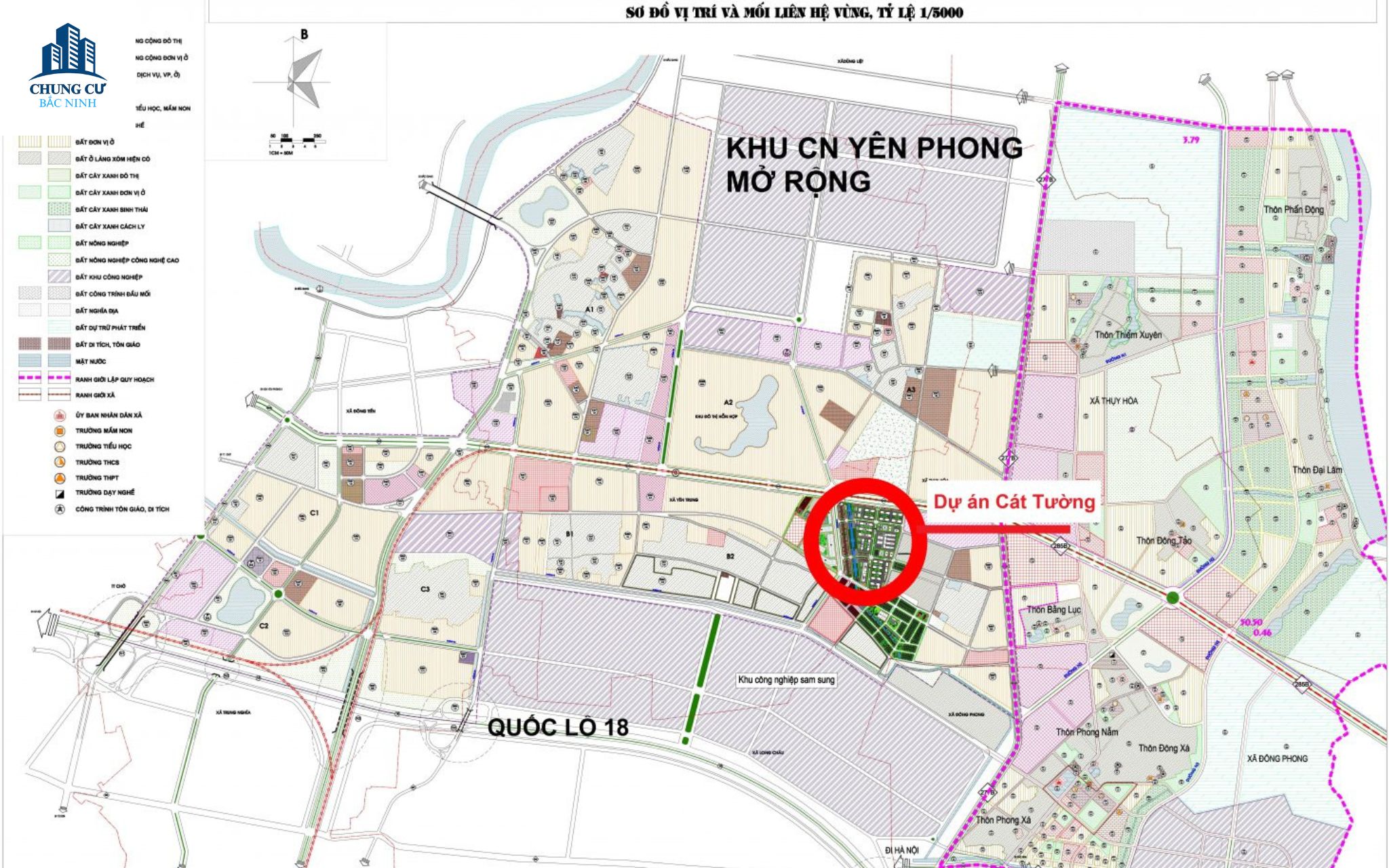 Sơ đồ vị trí Cát Tường Smart City