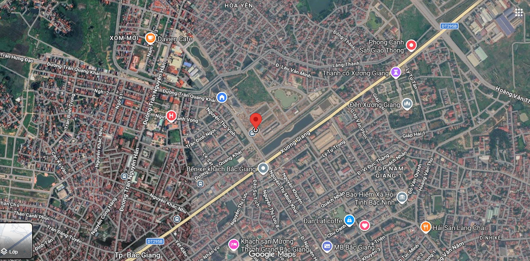 Vị trí chung cư Gold Park Bắc Giang