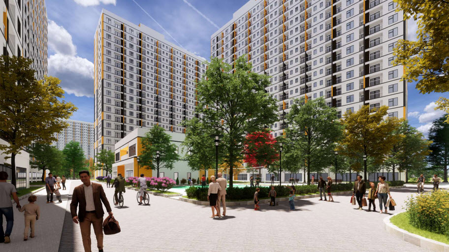Phối cảnh dự án NOXH Evergreen Bắc Giang