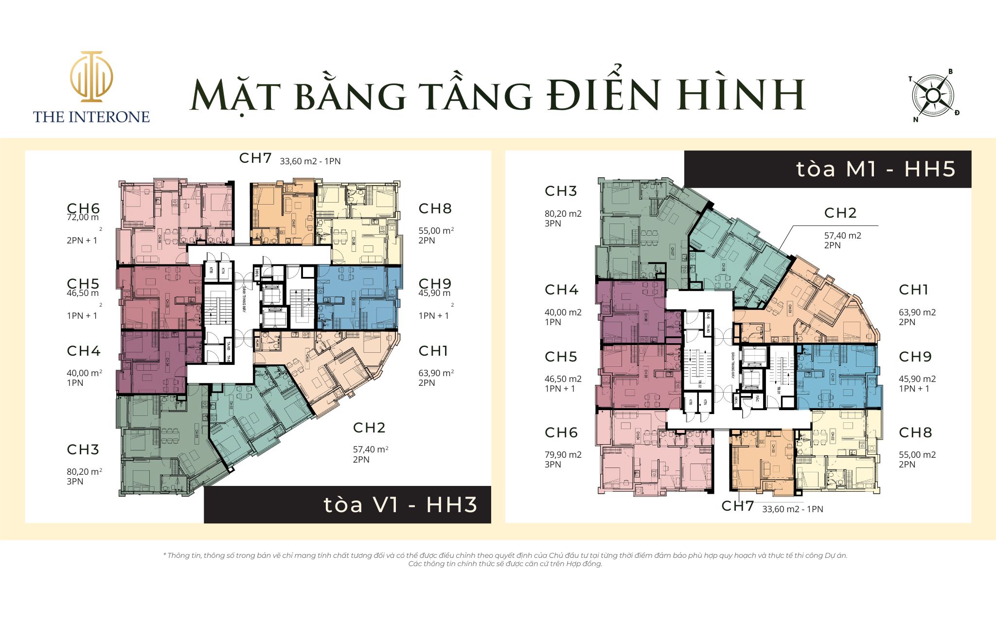 Mặt bằng tầng điển hình HH3 HH5