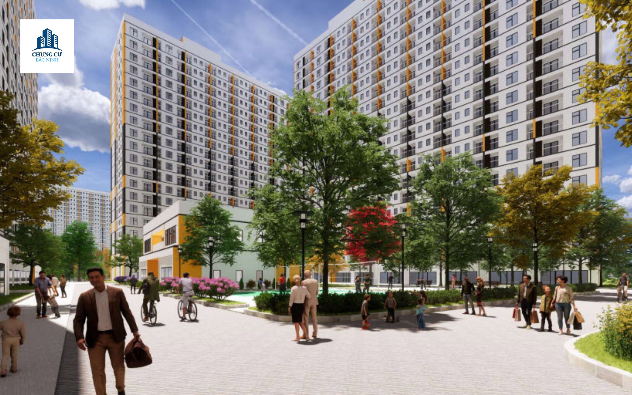 Nội khu Evergreen Việt Yên Bắc Giang