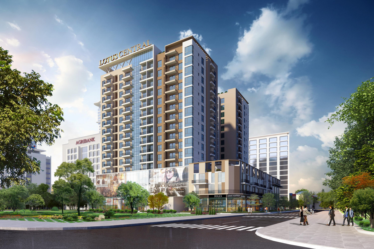 Phối cảnh dự án chung cư Lotus Central Bắc Ninh