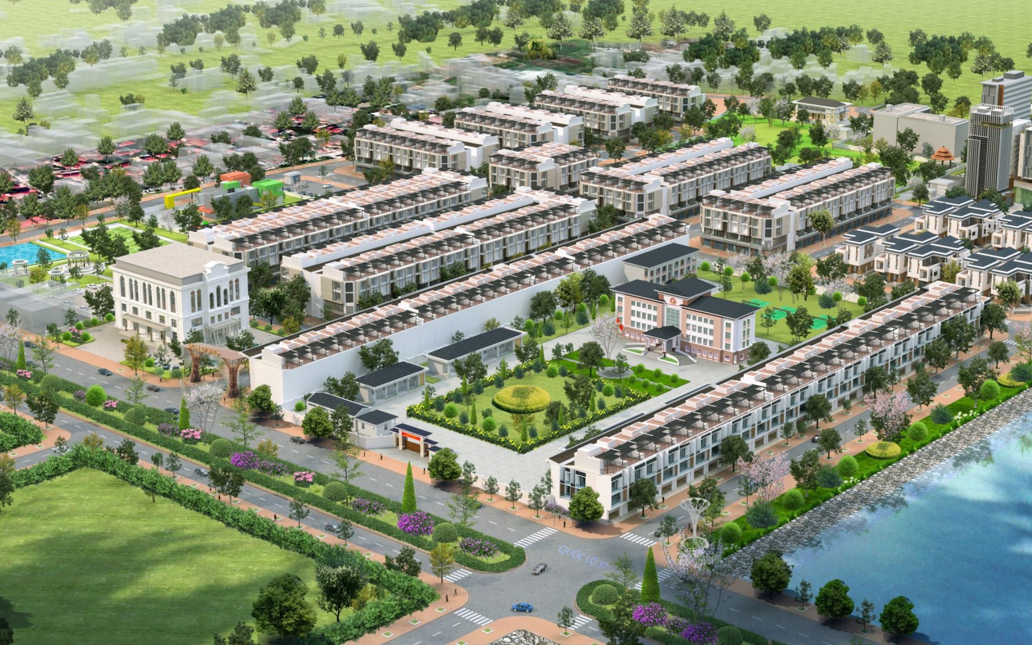 Phối cảnh dự án Bích Động Lakeside