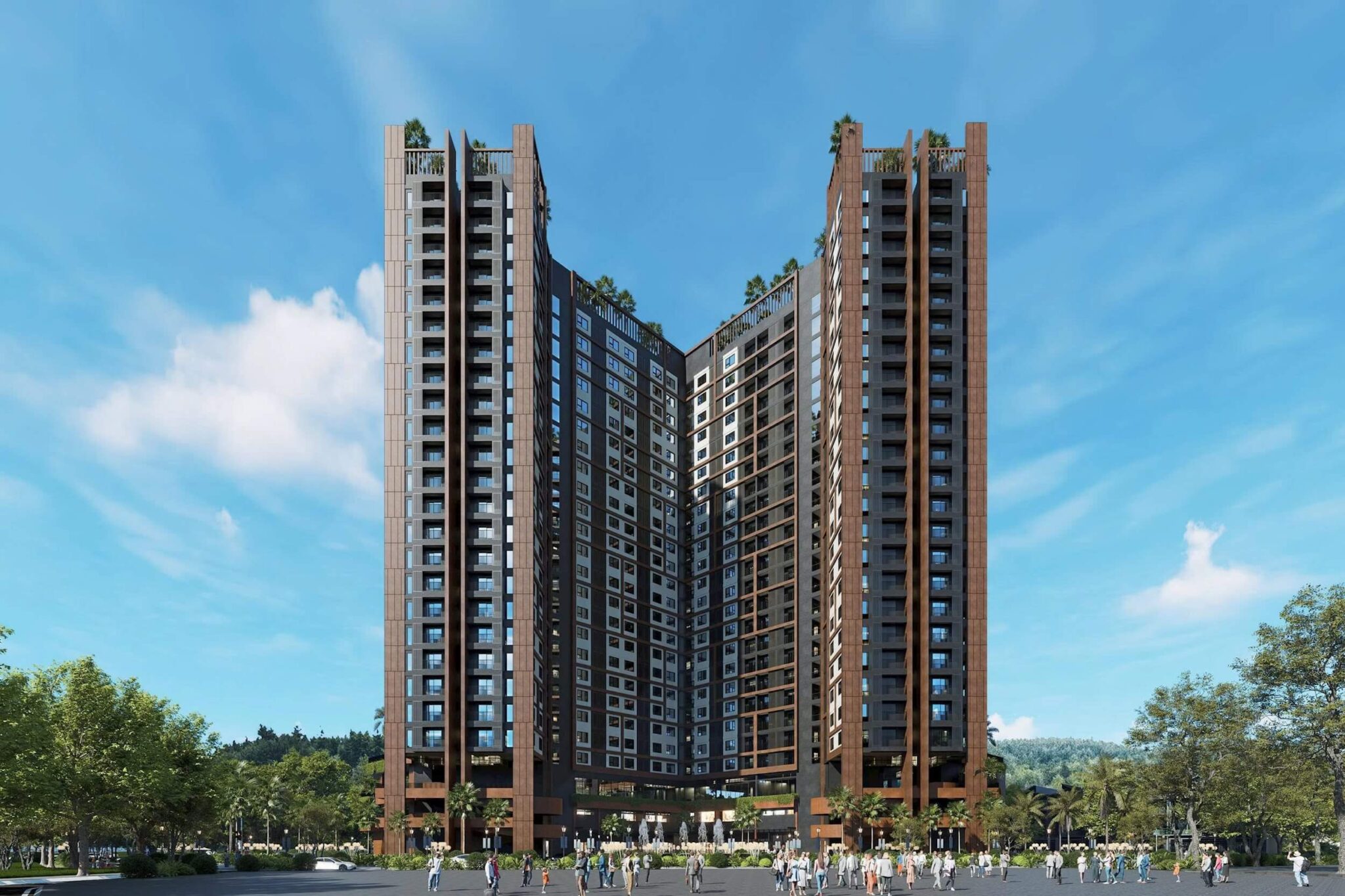 Phối cảnh dự án Nhà Ở Xã Hội Parc Ville Bắc Giang Tại Khu Đô Thị Phía Tây Dĩnh Trì