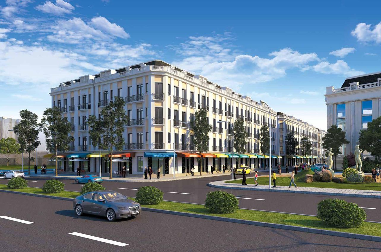 Phối cảnh nhà liền kề dự án The Crown Bắc Giang